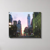 Philadelphie coucher de soleil toile enveloppé pho