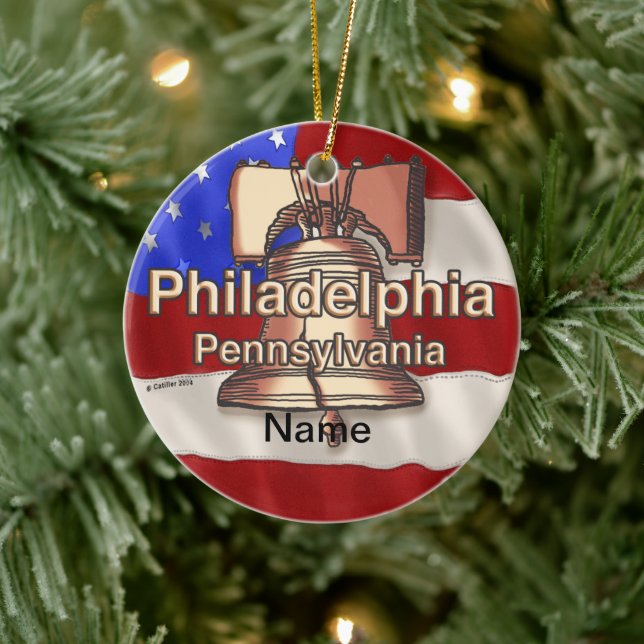 Philadelphie Liberty Bell ornement personnalisé (Arbre)
