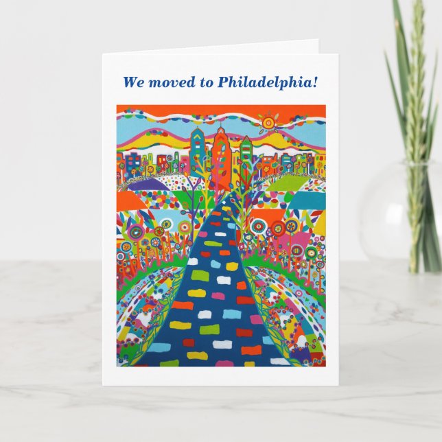 Philadelphie, Pennsylvanie Carte de changement d'a (Devant)