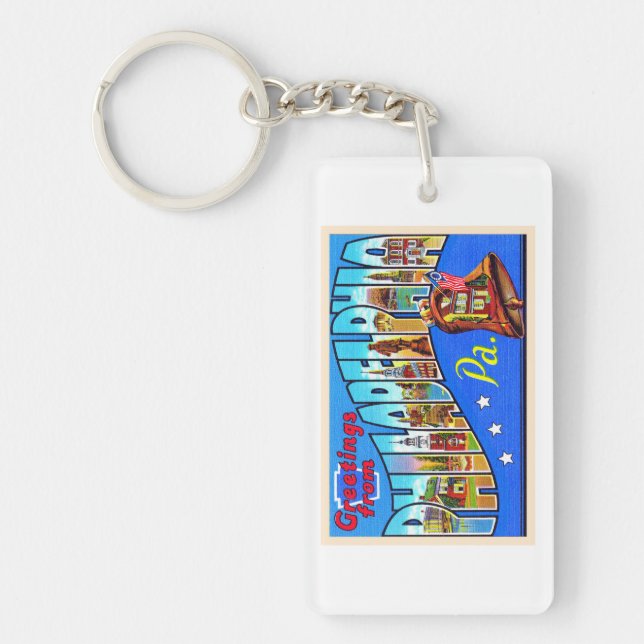 Philadelphie Pennsylvanie PA Grande lettre carte p (Devant)
