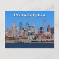 Philadelphie Skyline, Medium View II carte postale