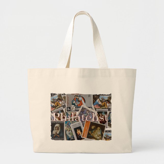 Philatelist 4 large tote bag (Front)