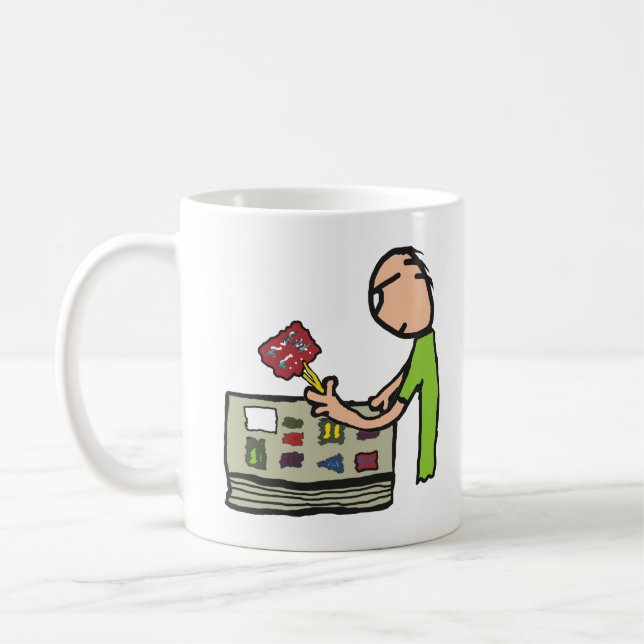 Philately Stamp Collecting Coffee Mug (Left)
