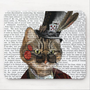 Phileas Feline Steampunk Cat & Top Hat 2 Mouse Pad