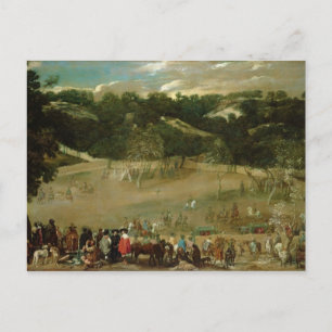 Philip IV Hunting Wild Boar , c.1632-7 Postcard