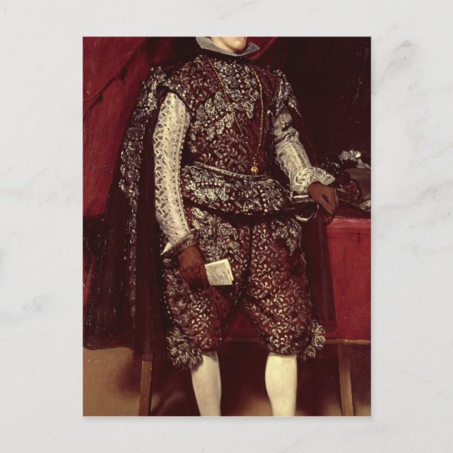 Philip IV  of Spain in Brown and Silver Postcard (Front)