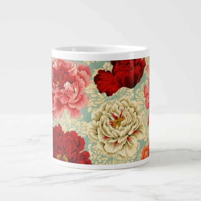 Philip Jacobs Fabric "Brocade Peony" Mug (Front)