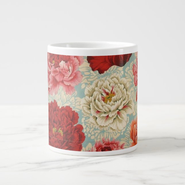 Philip Jacobs Fabric Large Brocade Peony Mug (Front)