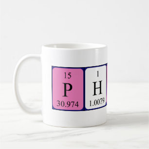 Philip periodic table name mug