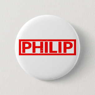 Philip Stamp 2 Inch Round Button
