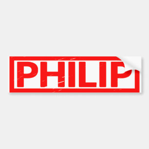 Philip Stamp Bumper Sticker
