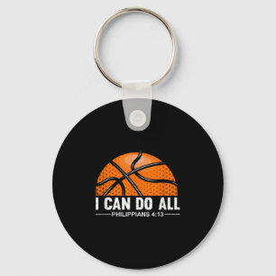 Philipans 4 13 I Can Do All Things Christian Baske Keychain