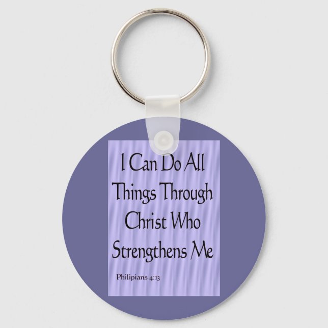 Philipians 4:13 keychain (Front)