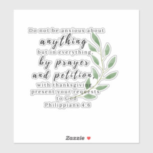 Philipiens Bible chrétienne Verse Stickers - Ne pa