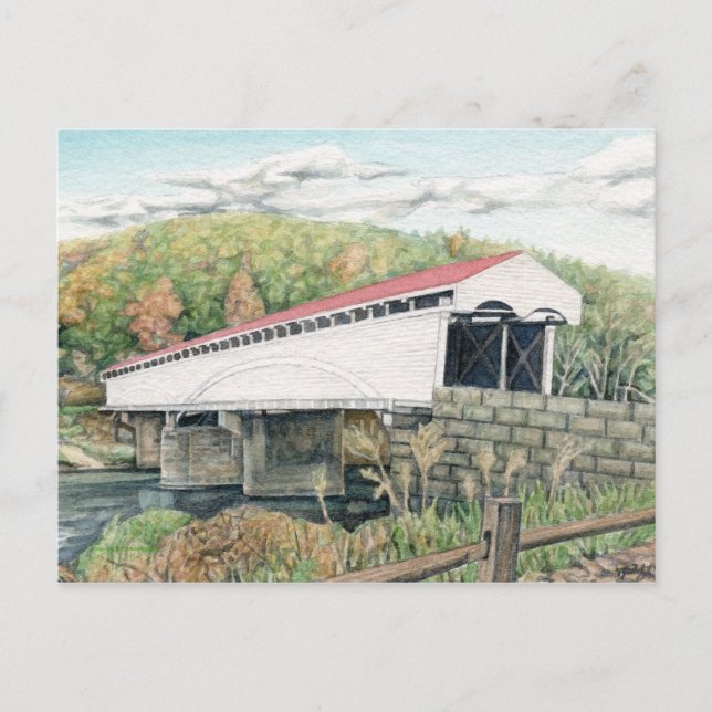 Philippi Covered Bridge Postcard (Front)
