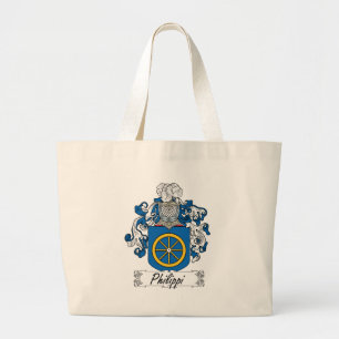 Philippi Family Crest Large Tote Bag