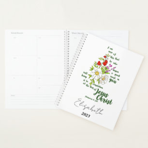 Philippians 1:6 personalized, custom year planner