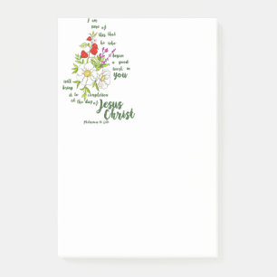 Philippians 1:6 post-it notes