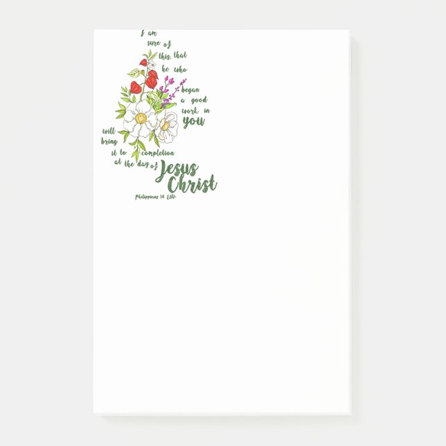 Philippians 1:6 post-it notes (Front)