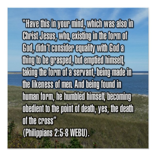 Philippians 2:5-8 WEBU Poster (Front)