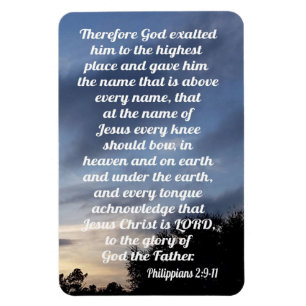 Philippians 2:9-11 magnet
