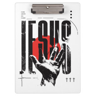 Philippians 2:9 Name Above All Names Retro Grunge Clipboard