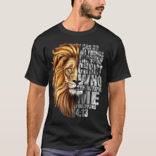 Philippians 413 Christian Verse Gifts Men Religiou T-Shirt
