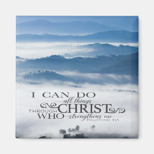 Philippians 4:13 All things through Christ Bible Magnet
