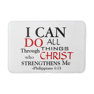 PHILIPPIANS 4:13 BATH MAT