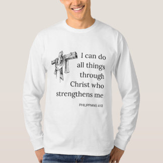 Philippians 4:13 Bible Scripture KJV Quote Men's T-Shirt