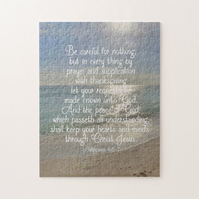 Philippians 4:13 Bible Verse Christian Quote Jigsaw Puzzle (Vertical)