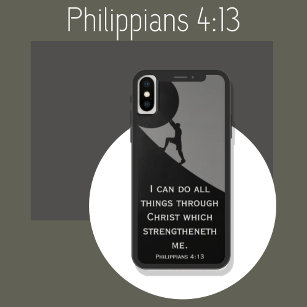 Philippians 4:13 Bible Verse Giant Stone Case-Mate Case-Mate iPhone Case