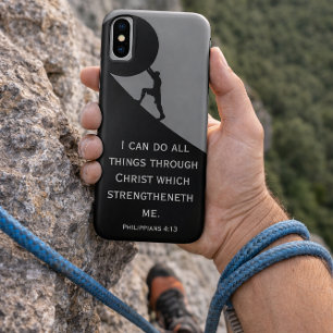 Philippians 4:13 Bible Verse Giant Stone Case-Mate iPhone Case