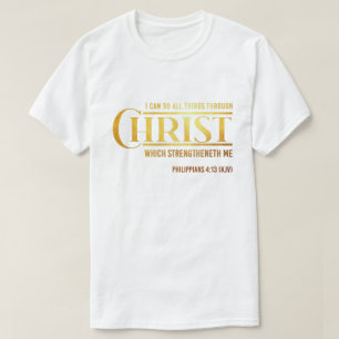 Philippians 4:13 Bible Verse KJV Quote Unisex T-Shirt