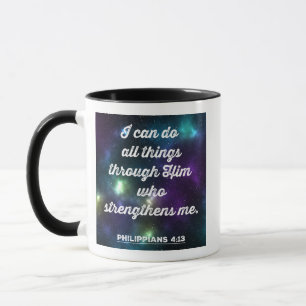Philippians 4:13 Bible Verse Mug