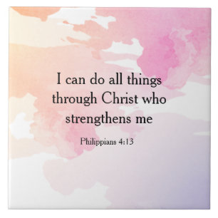 Philippians 4:13, bible verse tile