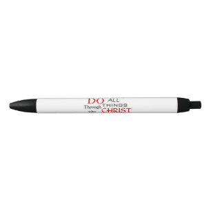 PHILIPPIANS 4:13 BLACK INK PEN
