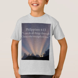 Philippians 4:13 Christian Kid's Tee Shirt