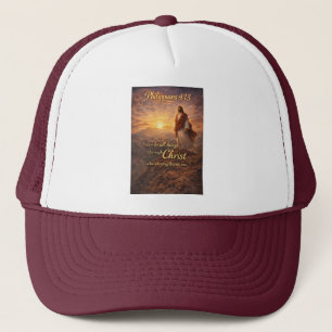 Philippians 4:13 Christian Trucker Hat