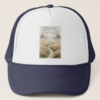Philippians 4:13 Christian Trucker Hat