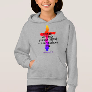 Philippians 4:13 Girl's Hoodie