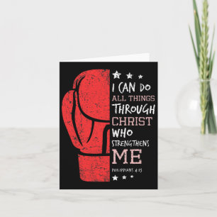 Philippians 4 13 I Can Do All Things Christian Box Card