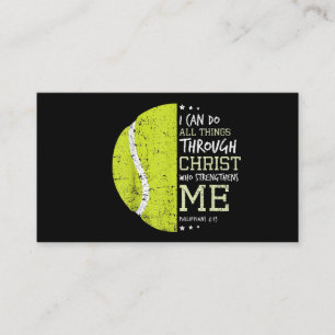 Philippians 4 13 I Can Do All Things Christian Ten Business Card