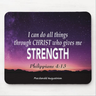 Philippians 4:13 I CAN DO ALL THINGS Personalized Mouse Pad