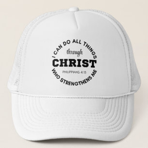 Philippians 4:13 I can do all things Scripture Trucker Hat