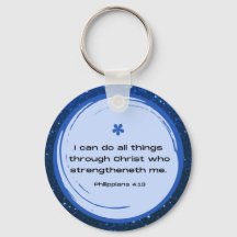 Philippians 4:13 Keychain | by Scripture It