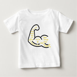 Philippians 4:13 KJV Bible Verse Baby T-Shirt
