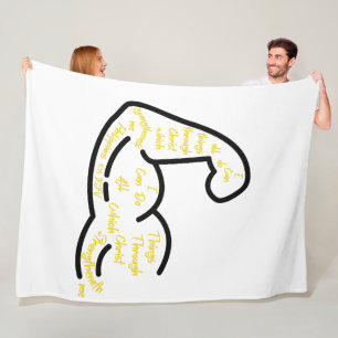Philippians 4:13 KJV Bible Verse Fleece Blanket