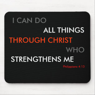 Philippians 4:13 Mouse mat