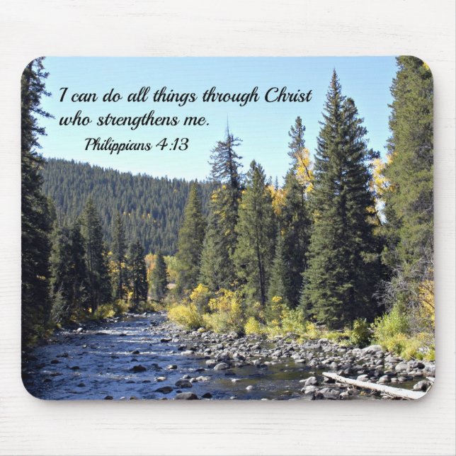 Philippians 4:13 mouse pad (Front)